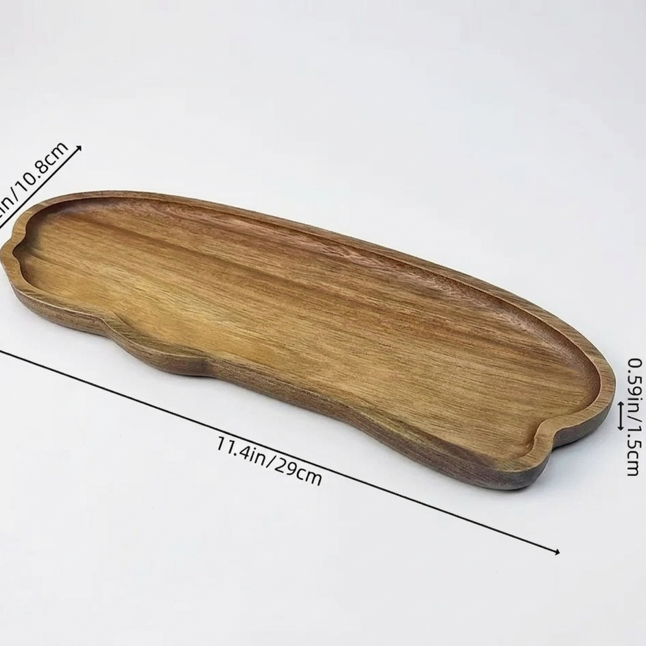 Bandeja de madera para servir café y desayuno – práctica y elegante